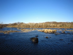 The James River on a sunny February afternoon
